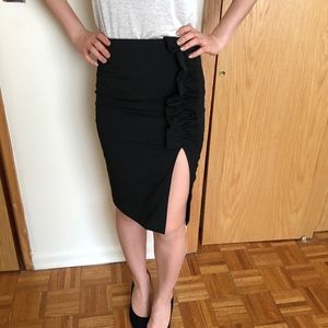 Black pencil skirt